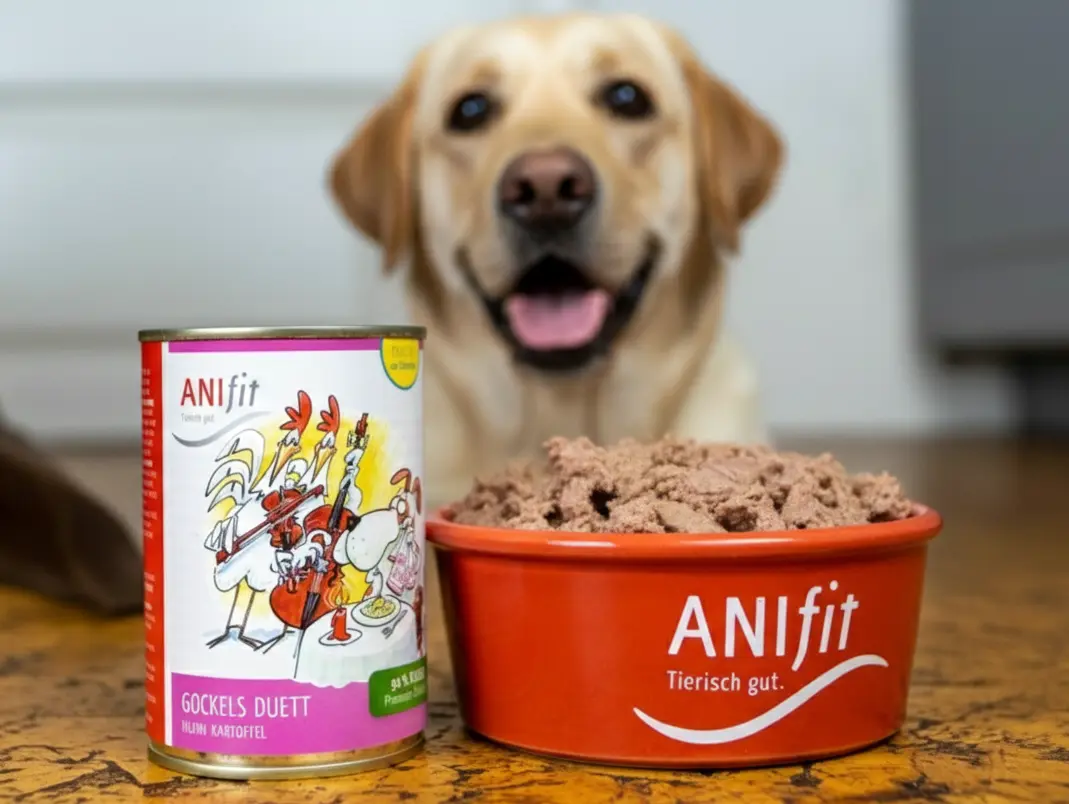 Anifit Gockels Duett - Hypoallergenes Hundefutter Testsieger mit 93% Fleischanteil